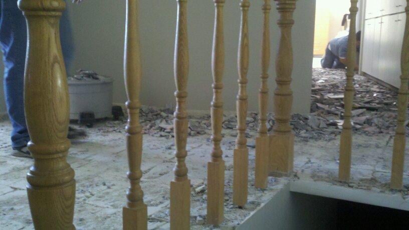 Stairway and floor preparation
